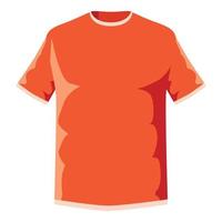 arancia calcio camicia icona, cartone animato stile vettore