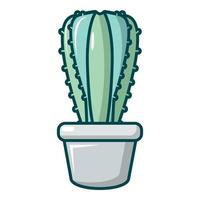 cactusideae cactus icona, cartone animato stile vettore