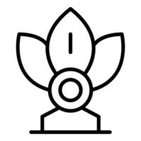 asiatico fiore icona schema vettore. città punto di riferimento vettore