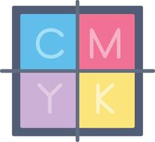 CMYK creativo icona design vettore