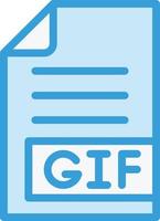 illustrazione del design dell'icona di vettore gif