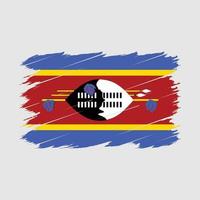 Swaziland bandiera spazzola vettore