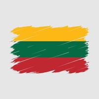 pennello bandiera lituania vettore