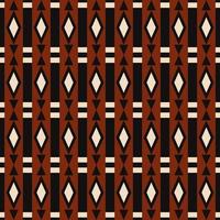 azteco rosso nero etnico geometrico diamante strisce senza soluzione di continuità modello sfondo. batik, sarong tradizionale modello uso per tessuto, tessile, interno decorazione elementi, tappezzeria, avvolgere. vettore