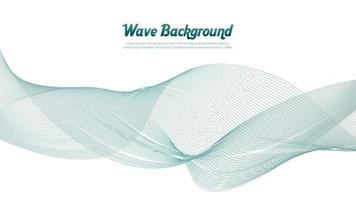 waveform liscio curvo Linee astratto design vettore