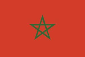 Marocco bandiera. ufficiale colori e proporzioni. vettore