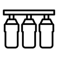 osmosi trattamento icona schema vettore. acqua filtro vettore
