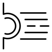 energia doccia icona schema vettore. fisico terme vettore