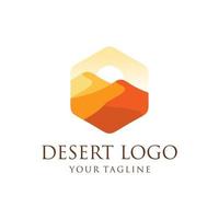 deserto logo design vettore