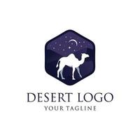 deserto logo design vettore