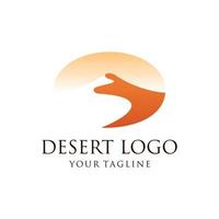 deserto logo design vettore