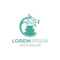 terme pietre logo design vettore