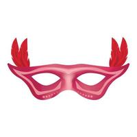 carnevale maschera modello, realistico stile vettore