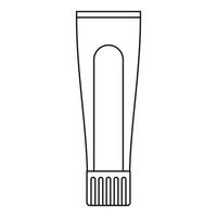 tubo di dentifricio o crema icona, schema stile vettore