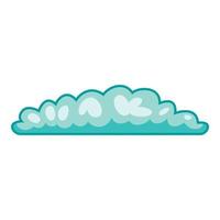 ciclonico nube icona, cartone animato stile vettore