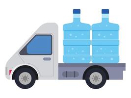 acqua consegna camion fornitura illustrazione vettore