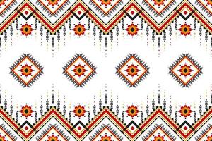 tappeto fiore tribale sfondo. geometrico etnico orientale senza soluzione di continuità modello tradizionale. vettore