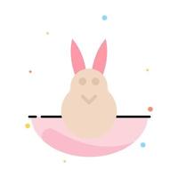 coniglietto Pasqua Pasqua coniglietto coniglio astratto piatto colore icona modello vettore