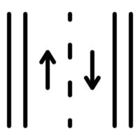 strada GPS icona schema vettore. carta geografica Posizione vettore