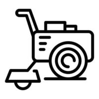 multiculturale icona schema vettore. macchina azienda agricola vettore