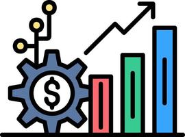 digitale economia creativo icona design vettore