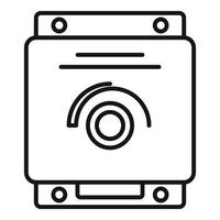 voltaggio scatola icona schema vettore. elettrico regolatore vettore