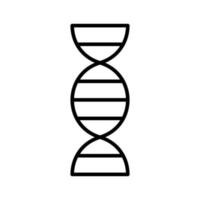 icona di contorno del dna vettore