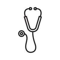 icona dello stetoscopio medico vettore