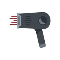 laser capelli rimozione pistola icona piatto isolato vettore