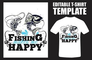 pesca fa me contento pesca t camicia. tipografia pesca t camicia. pesca fa me contento tipografia t-shirt.eps vettore