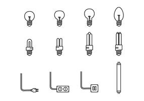 Icona luci a led vettore