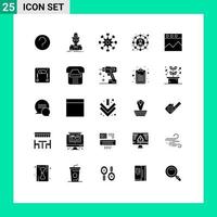 25 creativo icone moderno segni e simboli di Condividere sociale ladro connessioni Rete modificabile vettore design elementi
