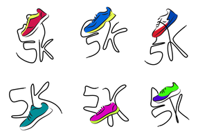 Vettore corrente delle scarpe 5K