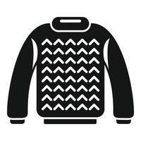 maglione maglia icona semplice vettore. lana filato vettore
