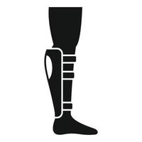 gamba fisico terapista icona semplice vettore. medico terapia vettore