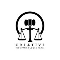 legge logo, bilancia giustizia vettore, design per banco dei pegni Marche, legge, avvocato, finanziario istituzioni vettore