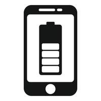 inteligente consumo batteria icona semplice vettore. cura risorsa vettore