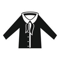 camicia moda icona semplice vettore. Abiti uniforme vettore