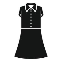 moda uniforme icona semplice vettore. Università vestito vettore