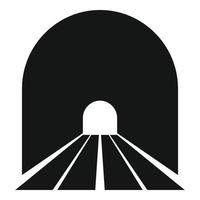 ponte tunnel icona semplice vettore. auto strada vettore