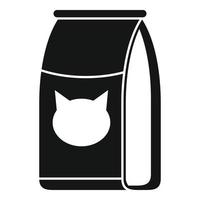 negozio gatto cibo imballare icona semplice vettore. animale domestico alimentazione vettore