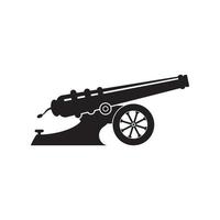 cannone logo vettore design modello