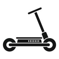 noleggio elettrico scooter icona semplice vettore. calcio bicicletta vettore