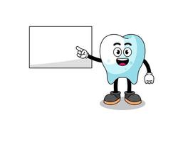 dente illustrazione fare un' presentazione vettore