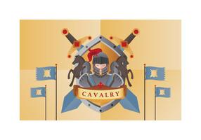 Illustrazione vettoriale di cavalleria gratis