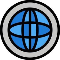 centro comunicazione globale Aiuto supporto piatto colore icona vettore icona bandiera modello