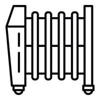 termosifone riscaldatore icona, schema stile vettore