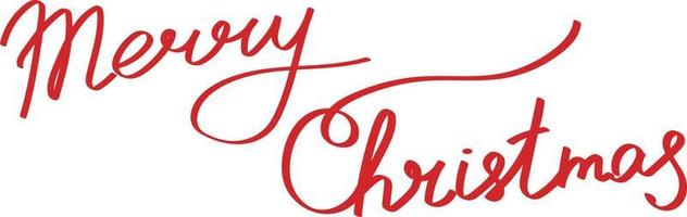 allegro Natale lettering isolato. mano fatto lettering calligrafia iscrizione. vettore arte.