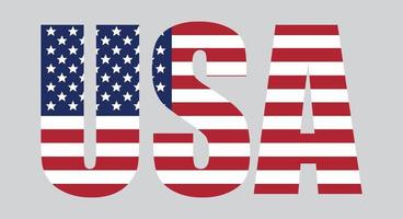 bandiera degli Stati Uniti di vettore. simbolo della bandiera americana.icona per sito Web o app mobile vettore