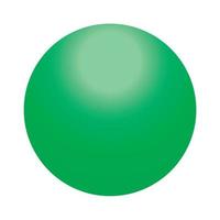 verde caramella palla icona, isometrico stile vettore